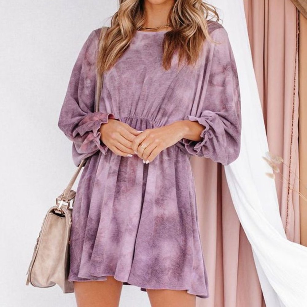💟 Alexis Tie Dye Dolman Knit Dress 💟